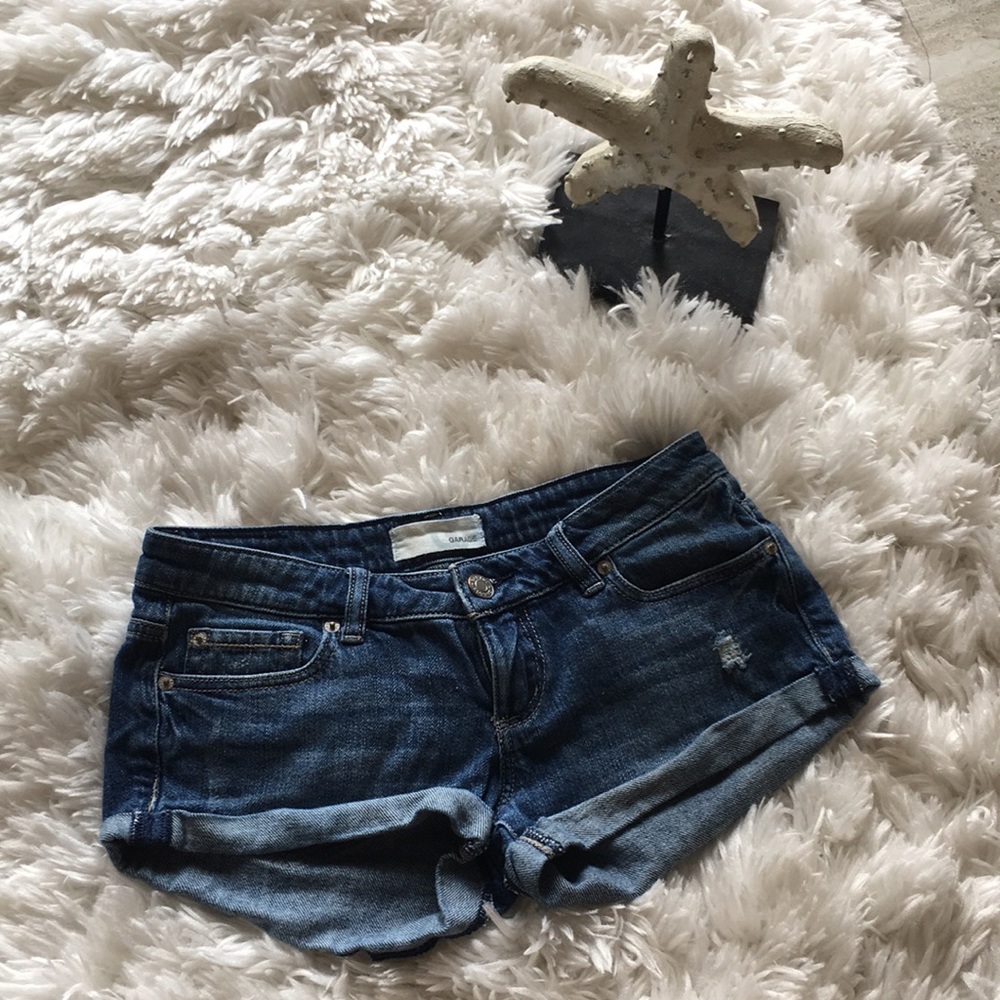 Blue jean shorts